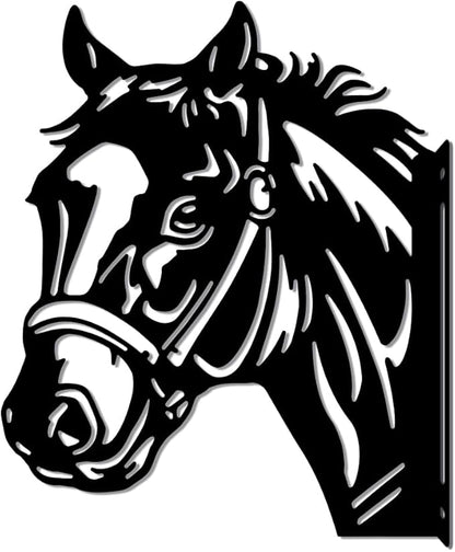 WADORN Farm Horse Silhouette Yard Outdoor Decor, Horse Statues Garden Signs Horse Outdoor Lawn Yard Decoration Animals Ornaments for Fences Horse Signs for Farmhouse Garden Lawn Patio Pathway