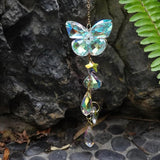 Butterfly Crystal Sun Catcher Window Hanging Decoration Garden Rainbow Maker for Home Car Decoration