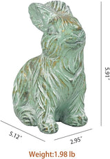 All Chic Bunny Decor Garden Statue Cement Rabbit Statue for Home Garden Indoor Outdoor Statues for Yard,Front Yard Decor,Easter Rabbit Figurines
