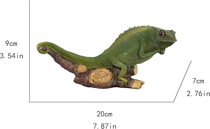 Garden Lizard Statue - Large Garden Statues & Figurines, Big Foot Yard Decor, Outdoor Statue for Patio, Lawn, Yard