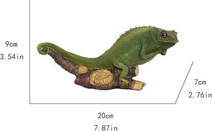 Garden Lizard Statue - Large Garden Statues & Figurines, Big Foot Yard Decor, Outdoor Statue for Patio, Lawn, Yard