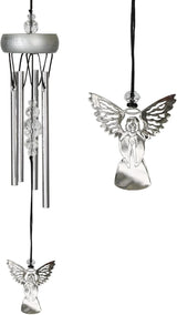 Woodstock Chimes Signature Collection, Fantasy, Angel 10'' Décor Designs - Small Chimes Wind Chimes for Outdoor, Patio, Home or Garden Décor (WCFA)
