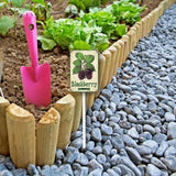 Uptell Vintage Aluminum BlackBerry Fruit Signs Yard Sign with Stake for Garden Fruit Garden Label Stakes Plant Markers for Outdoor Plants Waterproof 7x8.8 inch