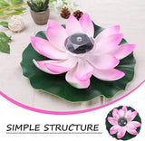 BESTonZON 2pcs Solar Floating Lotus Pond Lights, Outdoor Landscape LED Water Garden Decor with Color-Changing Gradient, Solar-Powered Waterproof Pool Lamps for Garden Pond