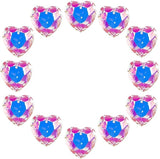 1 Box 12Pcs 1.06 Inch Crystal Heart Prism Suncatcher Glass Heart Ornament Small Clear AB Lamp Prisms Charms Bulk Rainbow Maker Suncatchers for Windows Room Garden Wedding Decoration Pendant