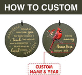 36inch Memorial Wind Chimes, Personalized Wind Chimes, Memorial Gifts, in Loving Memory for Loss of Loved Dad/Mom, Wind Chime Cardinal for Condolences/Funeral Outside (Produced in USA)
