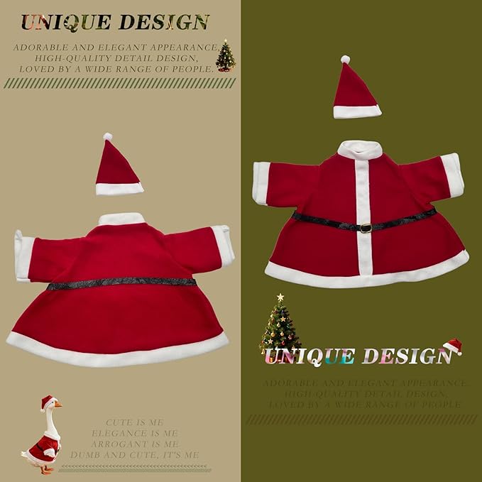 Independence Day Style Cute Outfit for 23-Inch Cement Goose – Outdoor Garden Yard Porch Decor