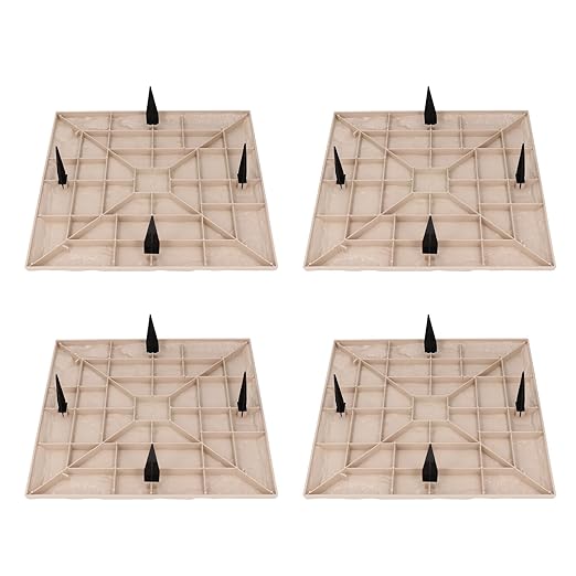 Keenso Unique Textured Stepping Stones, Weatherproof Garden Decoration for Outdoor Walkways (Beige)