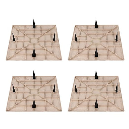 Keenso Unique Textured Stepping Stones, Weatherproof Garden Decoration for Outdoor Walkways (Beige)