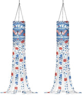 Jeiento 250 Years of American Pride Windsock Flag 2 Pack,40Inch Independence Day Windsock Flag Holiday Party Decoration Hanging Wind Socks for Farmhouse Yard Window Holiday Party Supplies