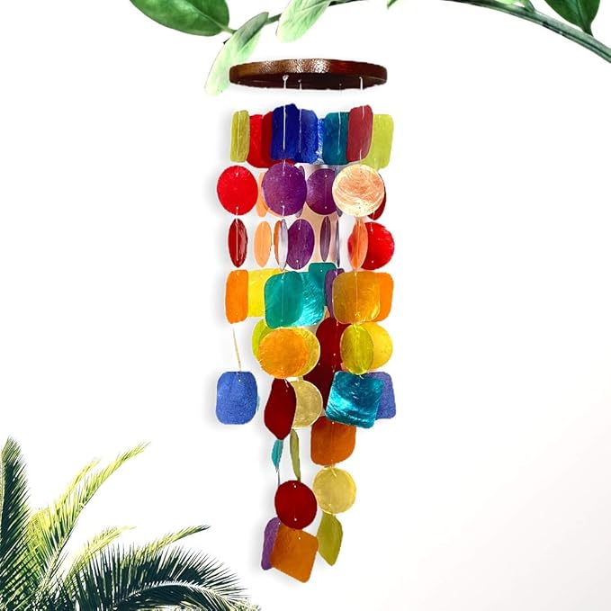 Chesapeake Bay LTD. 26" L Capiz Shell Windchime Mulit Colored 10705