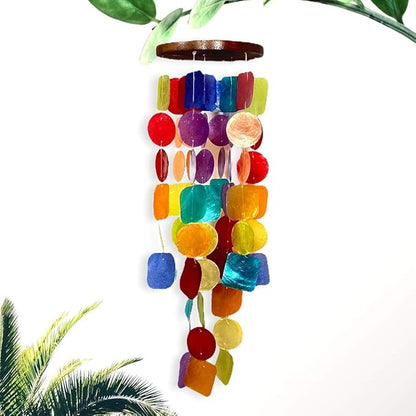 Chesapeake Bay LTD. 26" L Capiz Shell Windchime Mulit Colored 10705