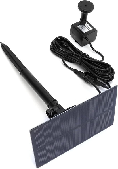 Zerodis Solar Fountain Pump for Bird Bath Pumps Powered Water Fountain with 4 Nozzles Outdoor Floating Bird Bath Landscape Decoration for Garden Pool Pond Solar Pump