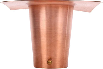 Jiawu Rain Chain Gutter Adapter, Copper Rain Chains for Gutters Easy Installation Pure Copper Construction, Chain Installation Adapter with Brass Fastener for Outdoor Gutters