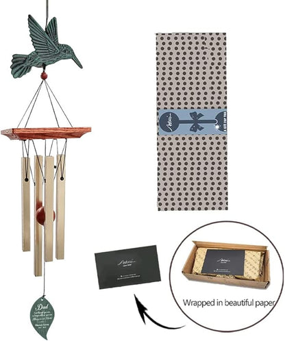 ASTARIN Memorial Custom Wind Chimes for Loss of Loved One, Wind Chimes for Patio Yard Decor, 24'' (Condolences-9)