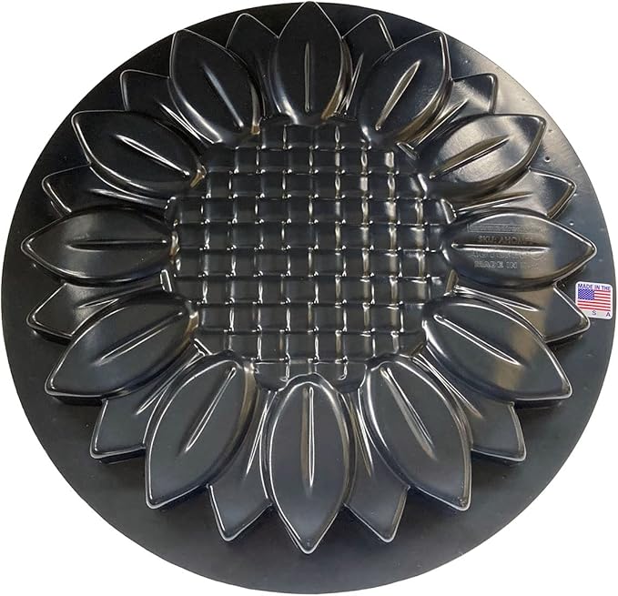 AUTUMN Sunflower Durable Stepping Stone Mold, Concrete Cement Mold, Stepping Stones for Garden Walkway, DIY Walkway Stepping Stones, Flower Statue for Garden, Flower Garden Decor Mold