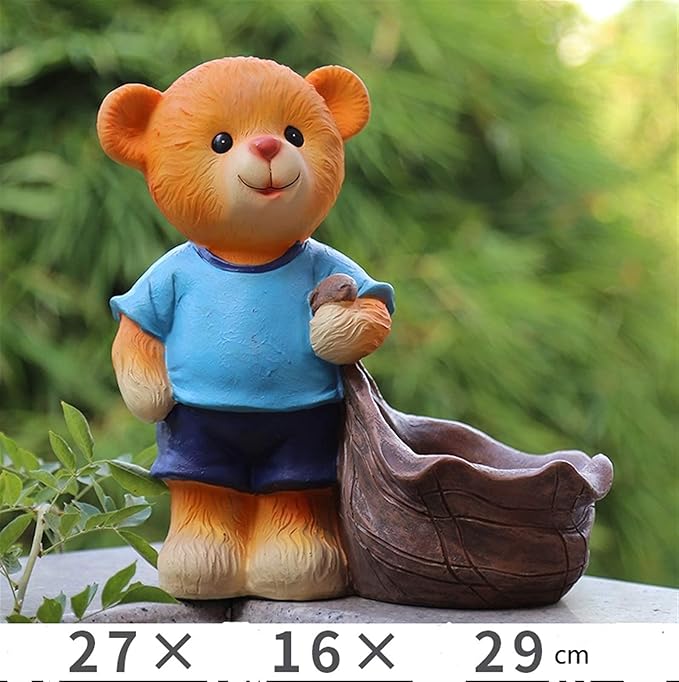 Garden Ornaments Outdoor Sculpture Garden Ornament Resin Miniature Simulation Animal Cute Garden Courtyard Outdoor Decoration Garden Ornaments