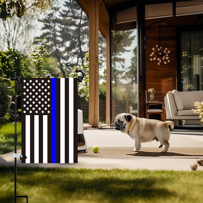 Garden Flag Pole Stand Holder,Akeydeco 2 Pack Garden Flags for Outside with Flag Stopper and Clip Waterproof Powder-Coated Paint for Flag Pole Holder for Outside House,Yard Flags for Outside