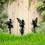 Garden Decoration 3-Piece Set, Garden Stakes, Suitable for courtyards, Flower pots, lawns, Flower Bed Decorations, and Gifts