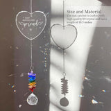 Memorial Suncatcher Sympathy Gift for Loss of Mother - Crystal Rainbow Maker - Bereavement Keepsake - Hanging Crystal Decor - Loss of Mom - Daily Remembrance