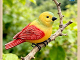 Bird Statue Outdoor Plants Pot Hanging Decor Garden Animal Sculpture for Tree Fence Balcony Patio Lawn Yard Ornaments
