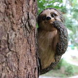 Garden Peeker Sculpture, Resin Garden Sculpture Ornament Tree Peeker Statue for Outdoor Decor Hand Painted Animal Figure for Yard Lawn Indoor Home Decoration