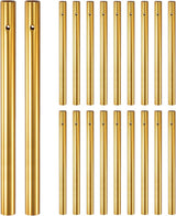 M METERXITY 20-Pack Wind Chime Tubes, Aluminum Wind Chime Empty Tubes, Metal Wind Bell for Adults Arts and Crafts/DIY Home Garden Outdoor Hanging Decorations [1x14cm, Gold]