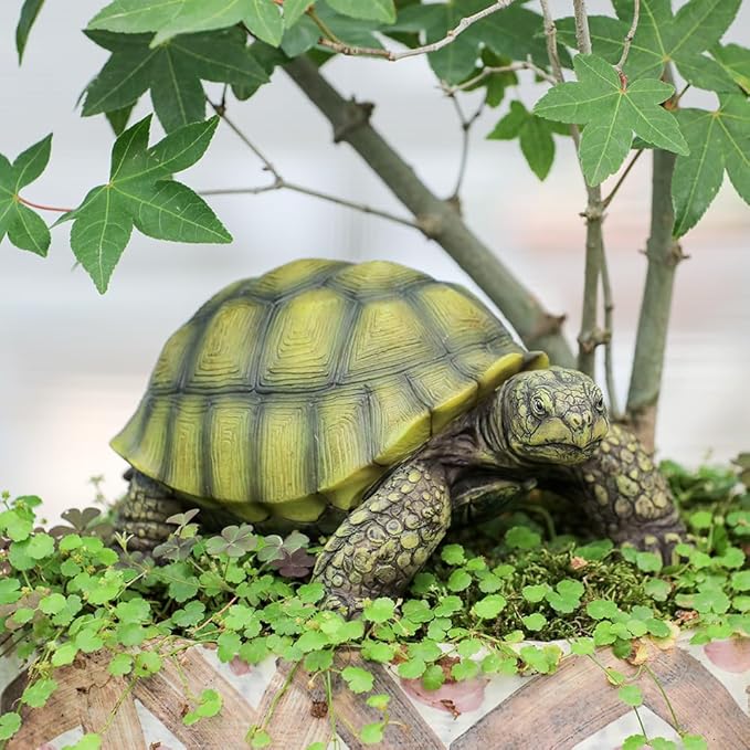 Realistic Turtle Statue Resin Turtle Statue Decor, Garden Sculpture Indoor/Outdoor Courtyard Lawn Ornament, Home Decor