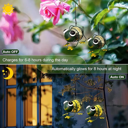 EVOLUX Solar Outdoor Frog Lights for Garden - Outdoor Statues Figurine Lights for Lawn, Patio, Balcony, Yard Ornament Cut Housewarming Gifts(2 pcs)