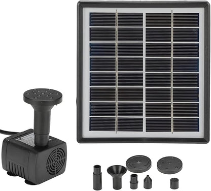 ZJchao Solar, Efficiency Panel Solar Fountain For Bird Bath Fountain Bird Bath Panel Kit For Outdoor Small Pond, Patio Garden and Fish Box