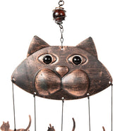 VP Home 20" H Fancy Cat Wind Chimes for Outside Unique Cat Memorial Windchime for Outdoor Decoration and Garden Decor Cat Chimes are for Women, Mom, Grandma, Unisex