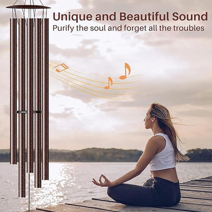 68” Large Wind Chimes for Outside Deep Tone, Bronze WindChimes for Women Mom Grandma, Memorial Sympathy Wind Chime for Loss of Loved One
