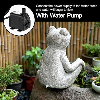 Whimsical Animal Pond Spitter, Spitters for Small Ponds, Fish Pond Water Circulation Outlet Landscaping, Outdoor Water Feature Statue for Garden, Yard, Lawn