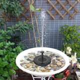 9V 3.5W Solar Bird Bath Fountain Pump, Solar Fountain Water Pump, Free Standing Solar Panel Spray Sprinkler Head for Bird Bath Garden