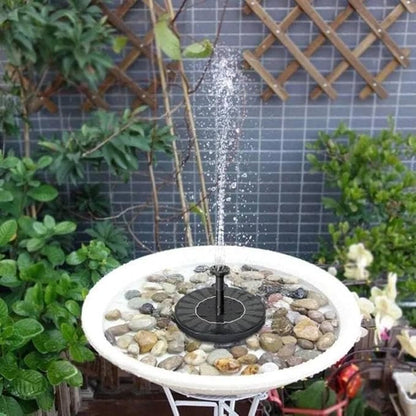 9V 3.5W Solar Bird Bath Fountain Pump, Solar Fountain Water Pump, Free Standing Solar Panel Spray Sprinkler Head for Bird Bath Garden