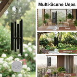 Personalized 30" Memorial Wind Chimes for Outside, Bereavement Gift in Remembrance of a Loved One, Sympathy Gift for Loss of Mother Father Husband, Garden Patio Decor