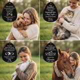 Personalized Pet Memorial Wind Chimes for Outside – Custom Sympathy Gift for Loss of Dog Cat Horse Bird- Laser Engraved with Your Pet's Photo & Name – in Loving Memory – Outdoor Garden Decor