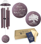 ASTARIN 32 inch Windchimes in Memory of a Loved One, Personalized Name Wind Chimes Memorial, Bereavement Gifts for Loss of Mother, Wind Chimes for Outside Deep Tone, Produced in USA