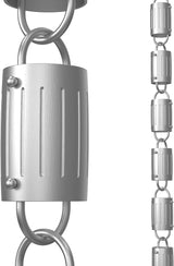 Rain Chains Direct - Barrel Rain Chain - 8.5 FT - Durable Milled Aluminum - Premium Rain Chains for Gutters