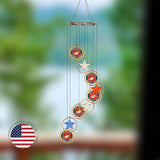 Red Carpet Studios Windchimes Patriotic Spiral Wind Chime Mobile, 23" Long, United States Marines