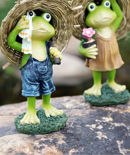 ZXHStore Garden Statue Ornaments Outdoor, Waterproof Resin Garden Statues Decor for Lawn Yard and Garden Sculpture, Children's Gifts