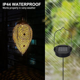 Hanging Solar Lights Outdoor Waterproof with Shepherd Hook Garden Decor Chandelier Birthday Gifts for Women Mom Family Hanging Solar Lanterns for Yard Patio Pathway Holiday Gift Ideas