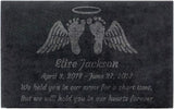 PlaqueMaker Black Granite Memorial Headstone Or Garden Memorial for Lost Infant or Child - Include You Personalized Text. Can be Used as a Sympathy Gift, Garden Stone or Grave Maker (16 X 10 X 2)