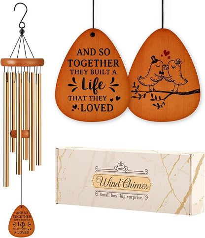 Aurahouse Wedding Gifts Wind Chimes, Engagement Wedding Gifts for Couples 2026 Newlyweds, Bridal Shower Gift for Bride, Anniversary, Registry Gift for Couple