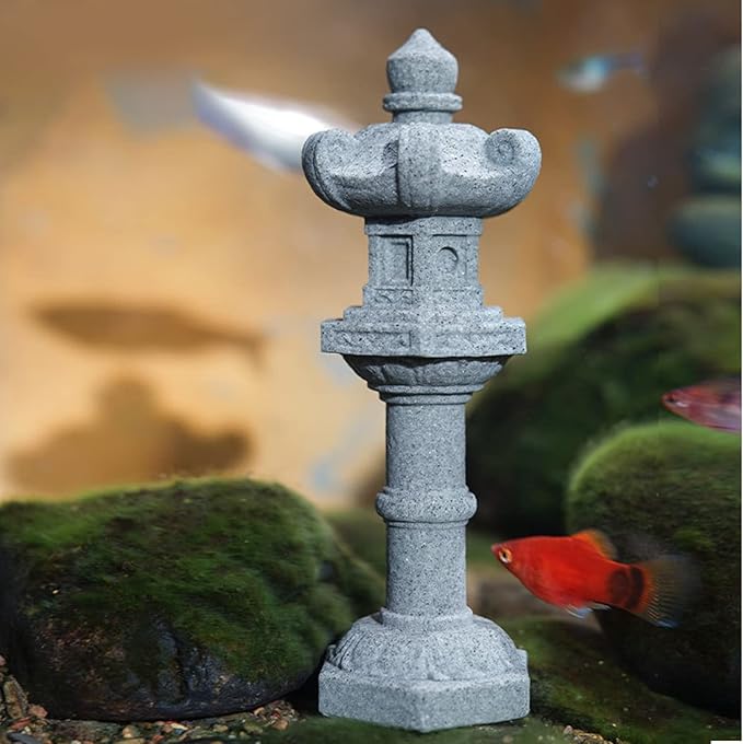 Miniature Japanese Lantern Decoration Mini Fairy Garden Decor Set Japanese Lantern for Micro Landscape Garden & Patio Yard Bonsai Decoration (5 Sandstone)