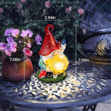 Solar Gnomes Garden Decor Outdoor Statues, Christmas Gnomes Gardening Gifts for Women Mom, Gnomes Decorations for Yard with Sunflower Decor Solar Lights for Outside, Patio, Lawn, Porch Decor