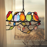 Colorful Bird Acrylic Suncatcher Window Hanging Yard Decor Home Office Decor Bird Lover Gift