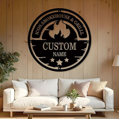 Personalized Camping Signs | Custom Metal Signs | Fire Pit Sign | Outdoor Campfire Signs | Family Sign Metal Wall Art | Last Name Sign | Cabin Sign | Fireplace Sign | Home Decor | Personalized Gifts