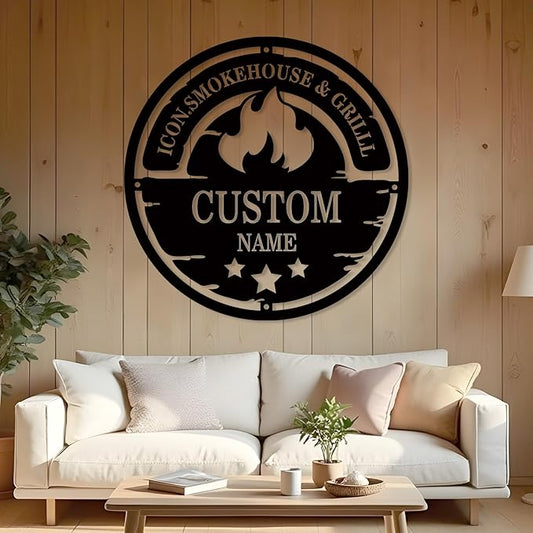 Personalized Camping Signs | Custom Metal Signs | Fire Pit Sign | Outdoor Campfire Signs | Family Sign Metal Wall Art | Last Name Sign | Cabin Sign | Fireplace Sign | Home Decor | Personalized Gifts