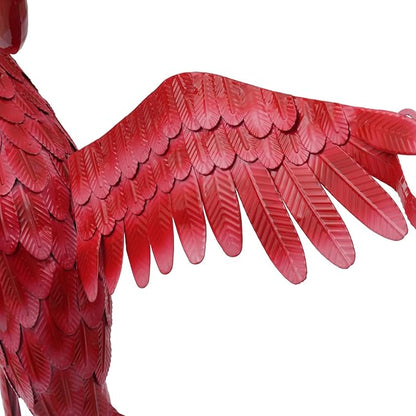 Outdoor Flamingo Garden Statues Set of 1/2/3, Metal Lawn Art Decorations with Rustproof Iron, Lifelike Tropical Bird Sculpture for Yard Patio Terrace Wedding Birthday Gift